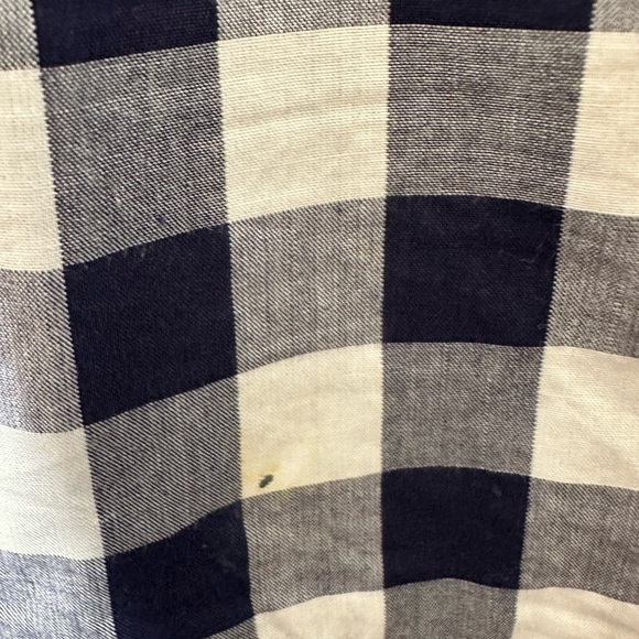 Draper James Blue and White Checkered Ruffle‎ Skirt Cotton Size 6 - Picture 4 of 6